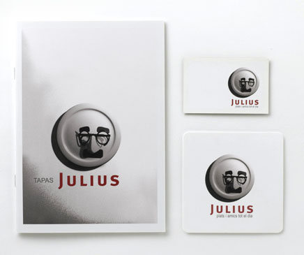 Carta, tarjeta y posavasos Julius